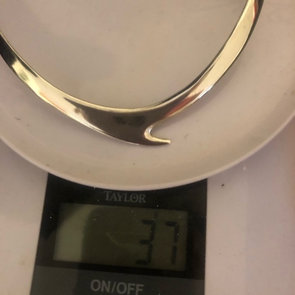 Vtg Taxco Sterling Silver Torque Torc Collar 12” End to End 2” Gap - Picture 7 of 7